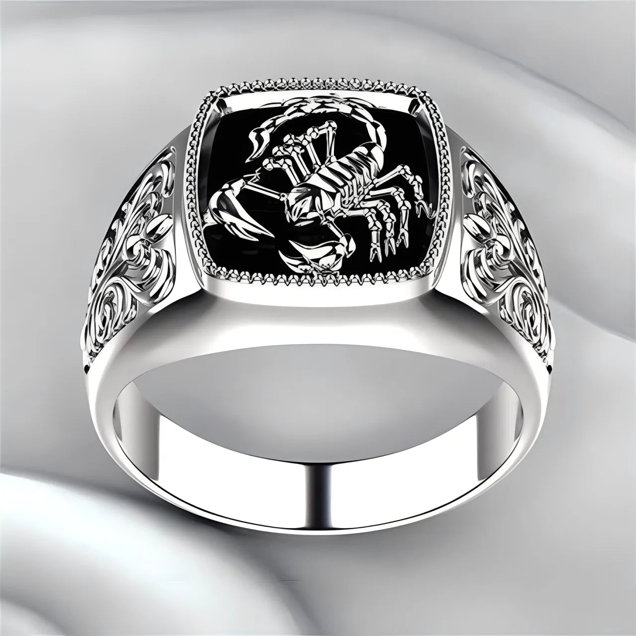 Anel Masculino Prata 925 Scorpio