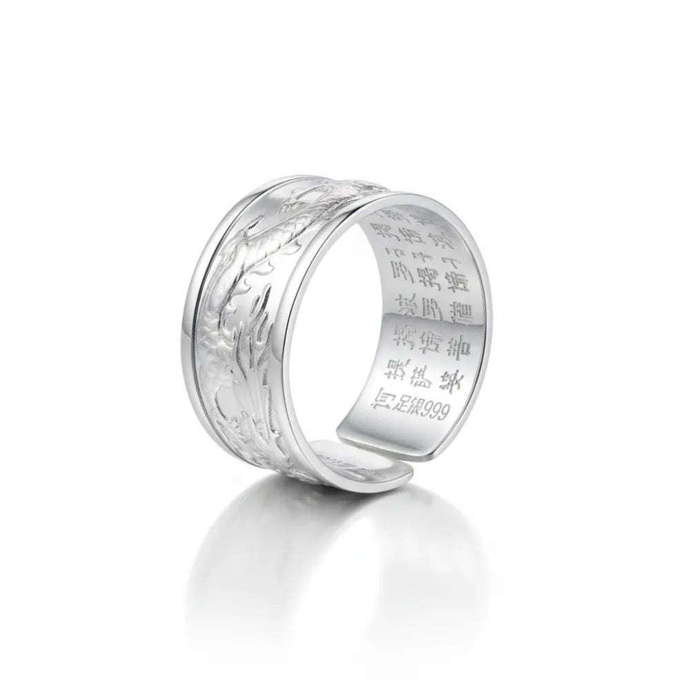 Anel Masculino Prata 925 Tailandês Dragon