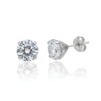 Brinco Masculino Diamante Prata 925 Pedra Zircônia