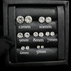 Brinco Masculino Diamante Prata 925 Pedra Zircônia