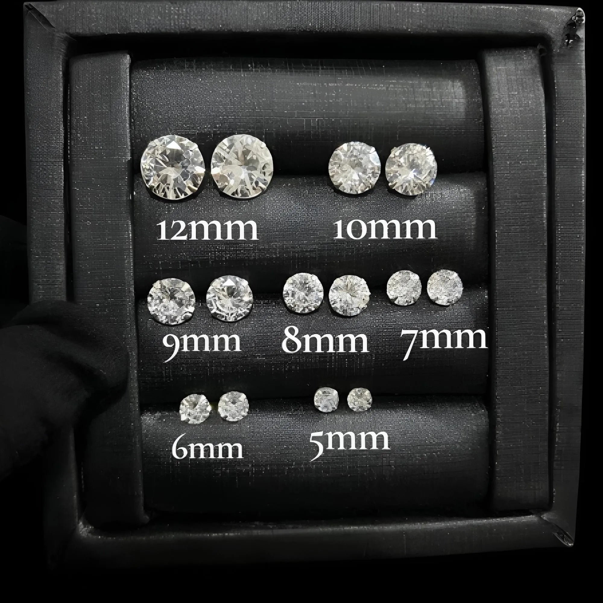 Brinco Masculino Diamante Prata 925 Pedra Zircônia