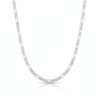 Corrente Masculina de Prata 925 3 por 1 Fígaro