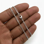 Corrente Masculina de Prata 925 Grumet 2mm 60cm