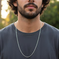 Corrente Masculina de Prata 925 Grumet 2mm 60cm