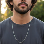 Corrente Masculina de Prata 925 Grumet 2mm 60cm