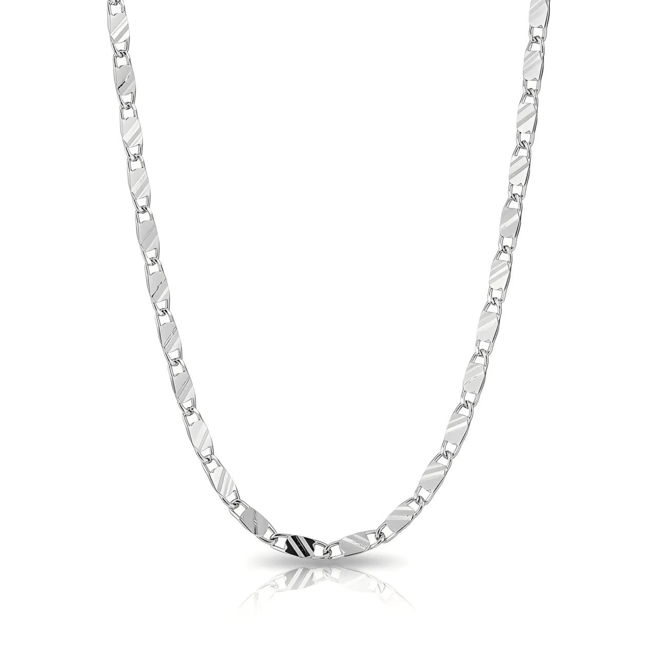 Corrente Masculina de Prata 925 Piastrine 2mm