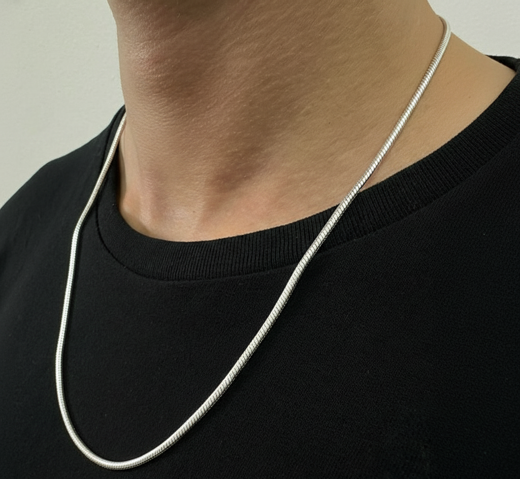 Corrente worthy masculina em prata 925