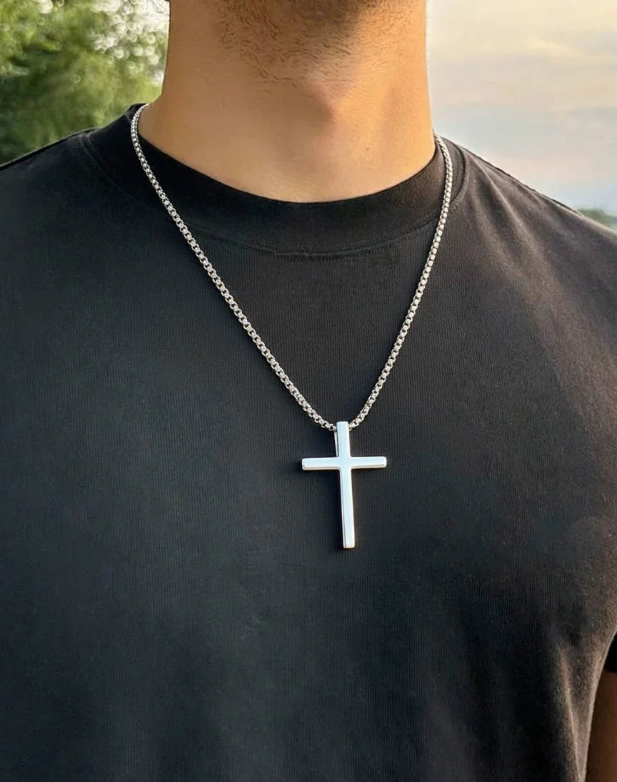 Corrente Edge masculina em prata 925