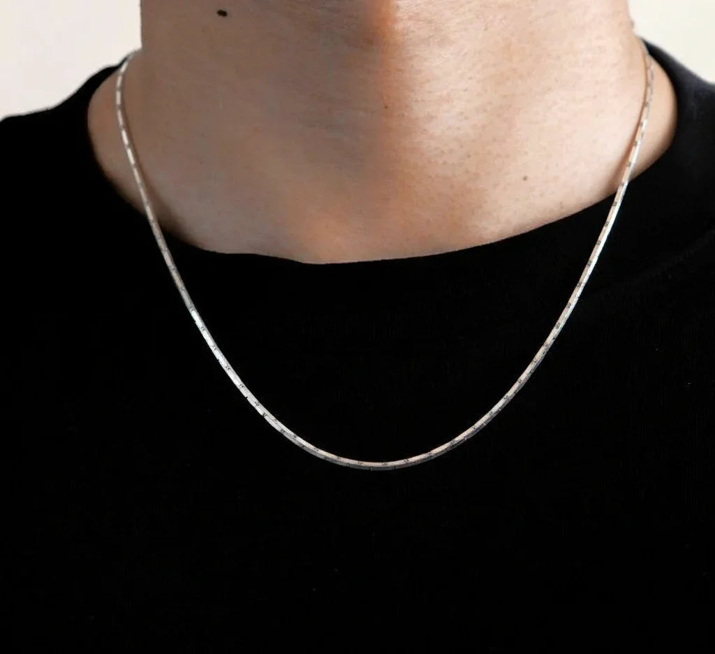 Corrente Strike masculina em prata 925