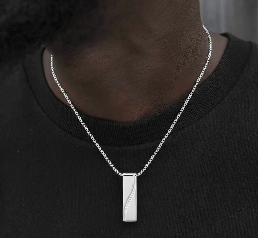 Corrente Eclipse masculina em prata 925