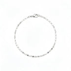 Pulseira Masculina de Prata 925 Piastrine 2mm 18,5cm